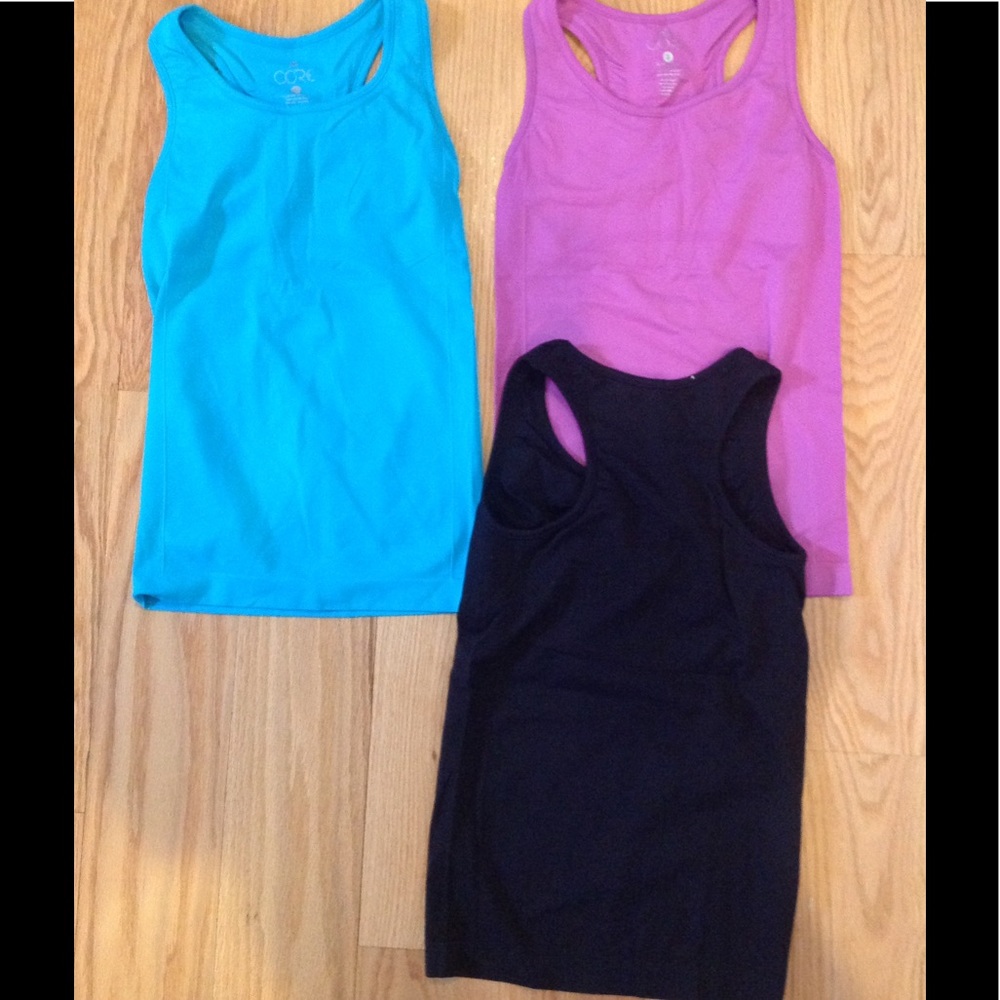 New w/o tags...CORE fitness tops w/ built in bra