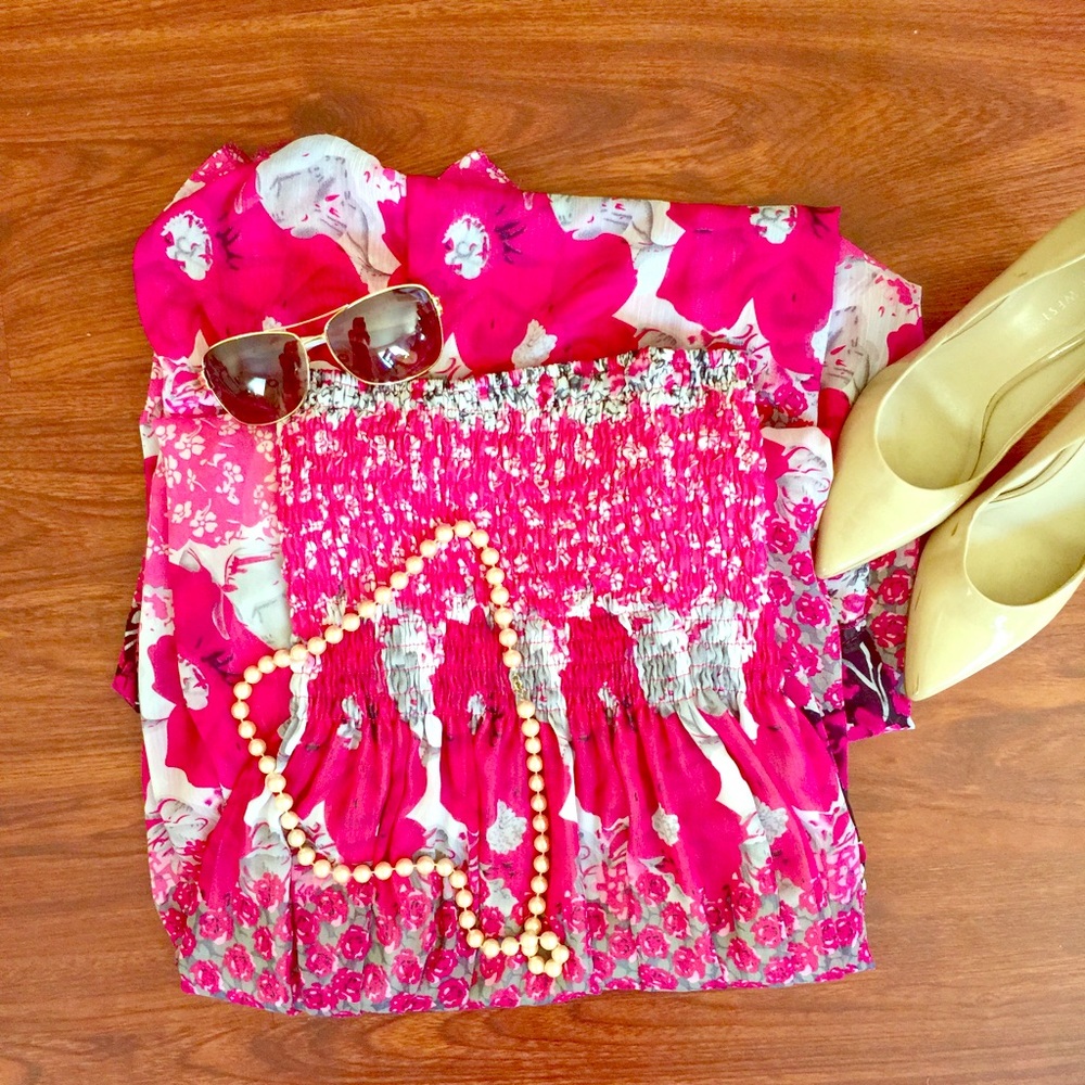 Strapless maxi dress