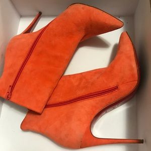 Christian Louboutin Orange heel boots