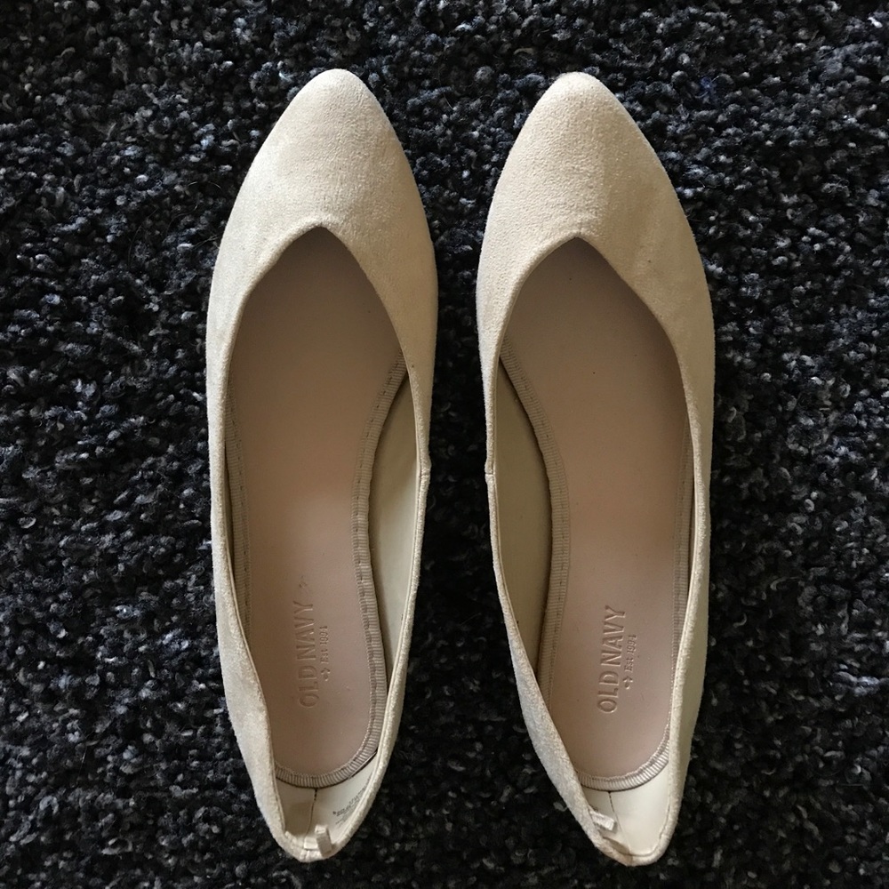 Tan Pointy Ballet Flats