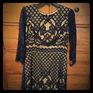 Dress-Lace Overlay- Size 8