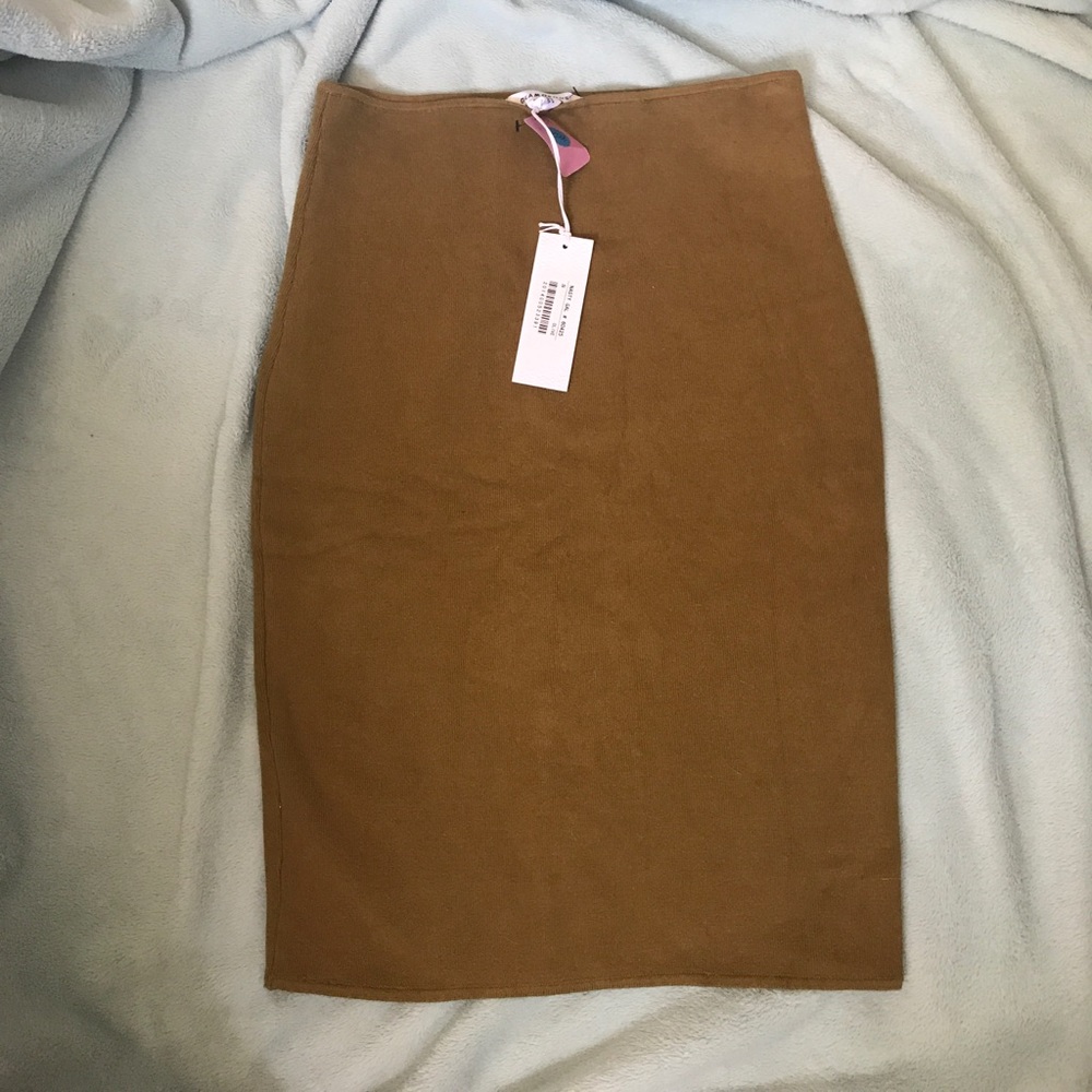 Glamorous Olive Pencil Skirt