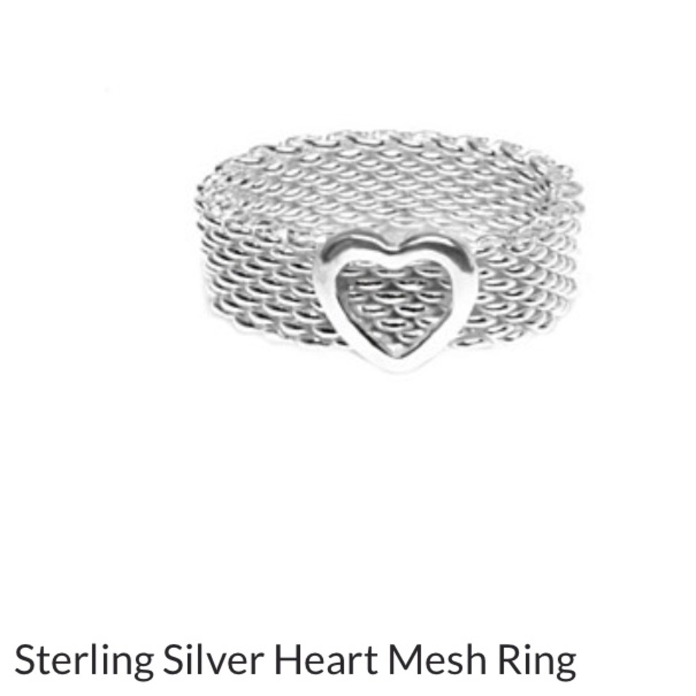 Tiffany & Co Mesh Heart Ring