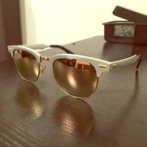 Ray Ban Clubmaster Aluminum Mirror Collection