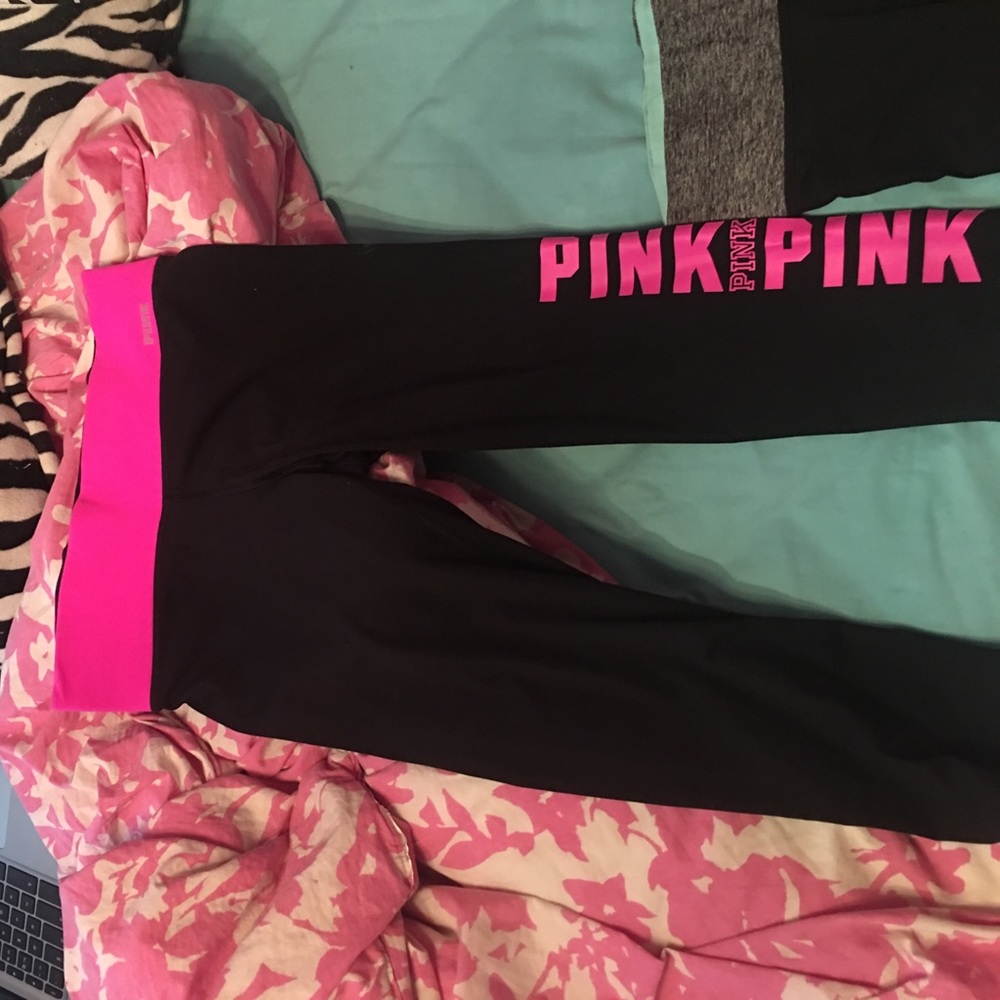 2 Victoria's Secret pink leggings