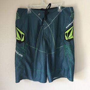 Teal & Green Boardshorts