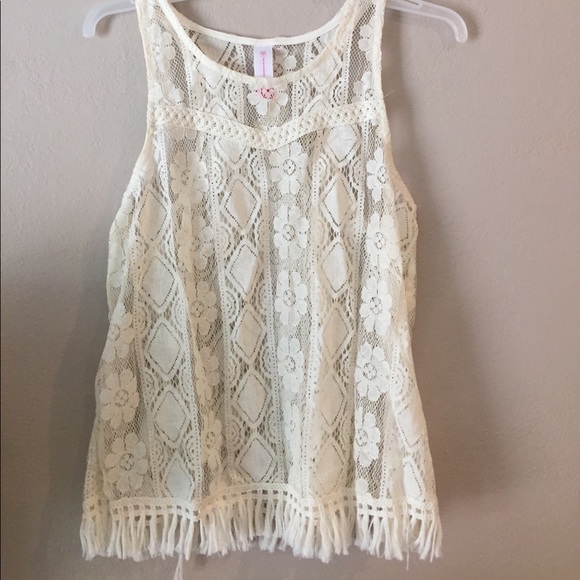 White/Cream colored tank top - Picture 1 of 3