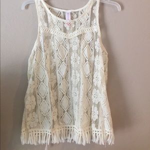 White/Cream colored tank top