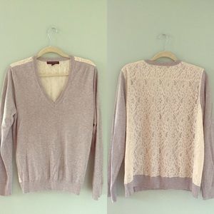 Banana Republic lace-back sweater