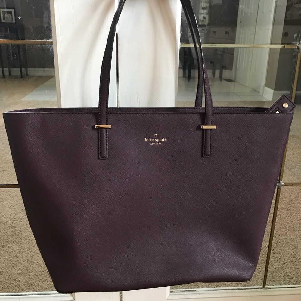 Kate Spade medium harmony mahogany purple tote