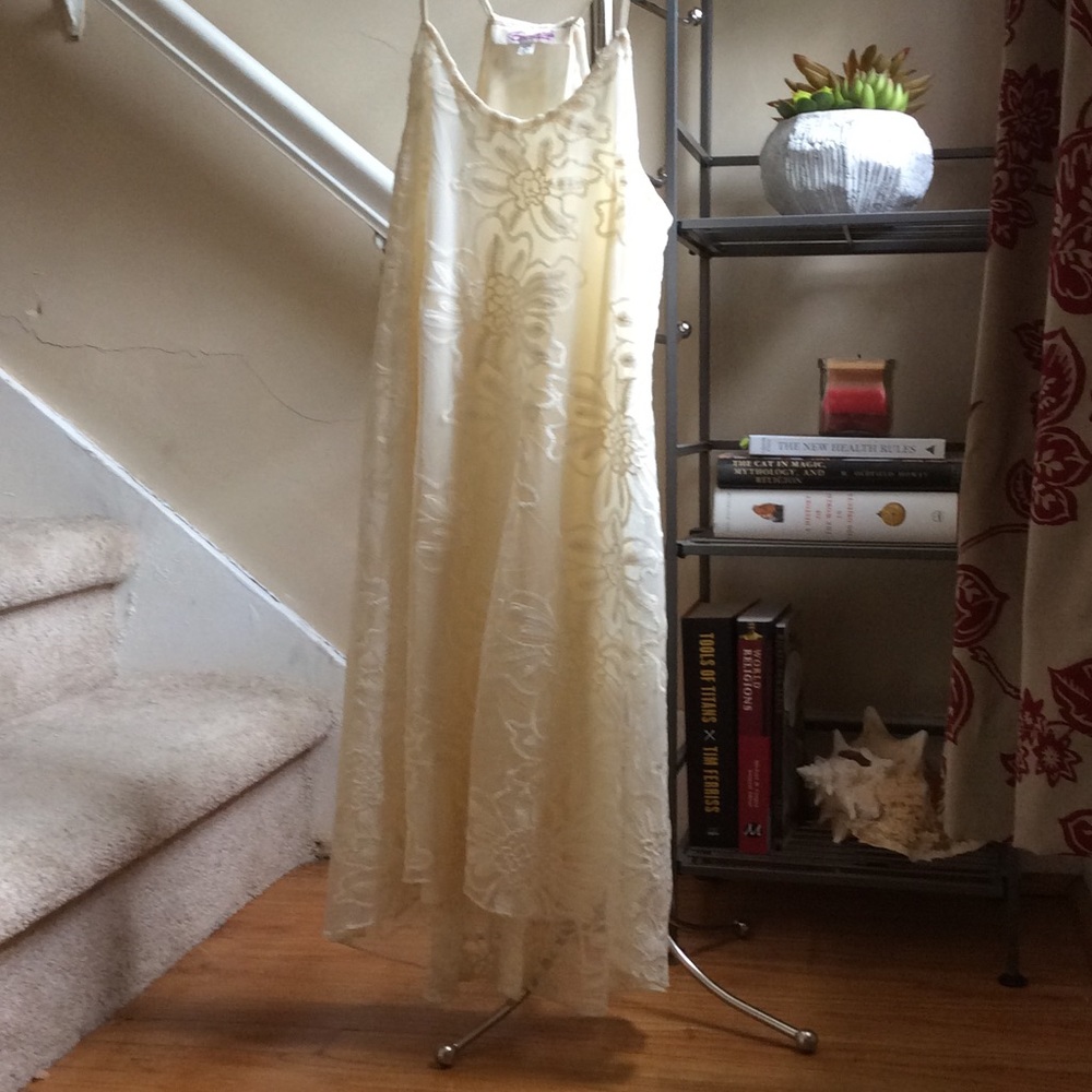 Emmelee creamy white lace tent dress