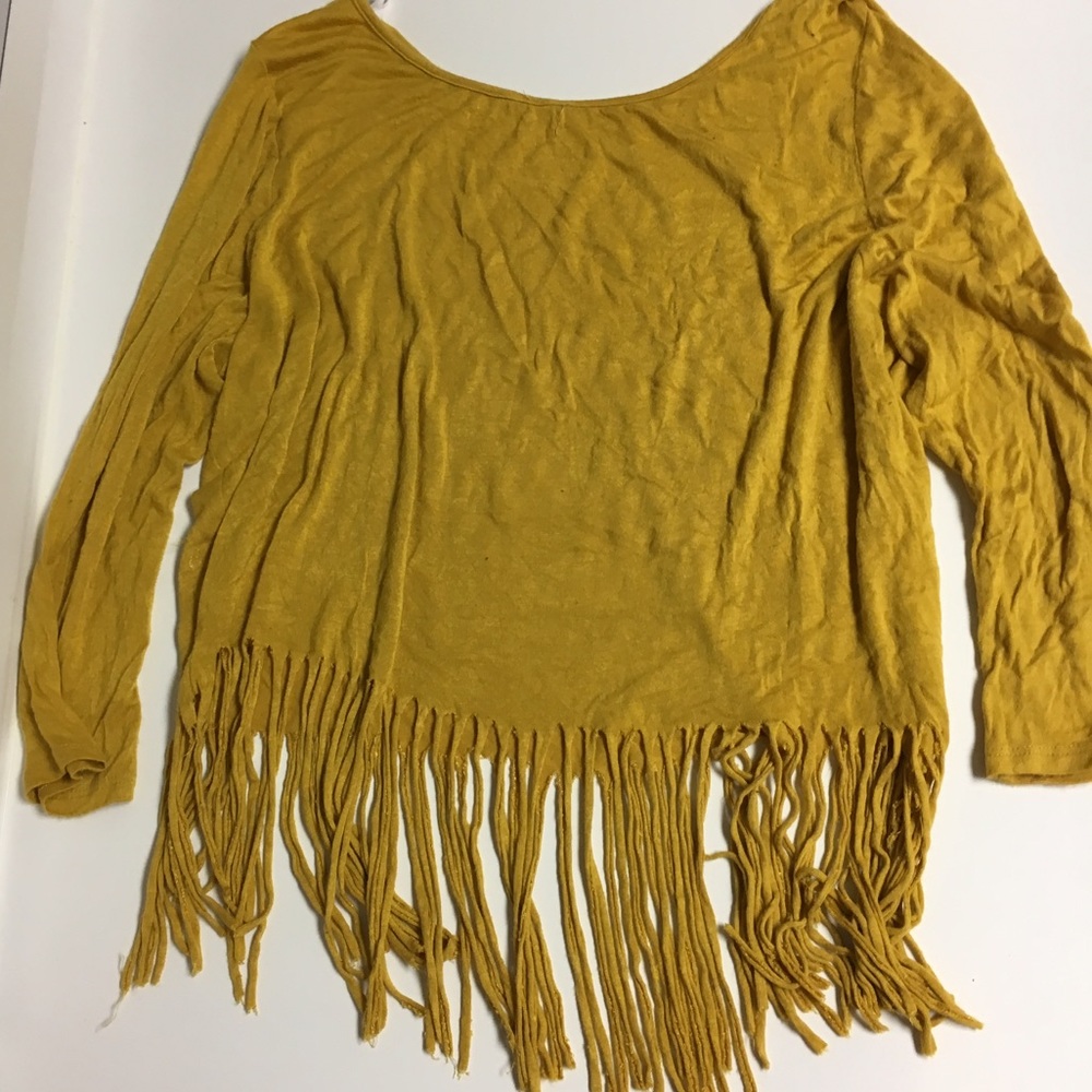 Gold frill shirt