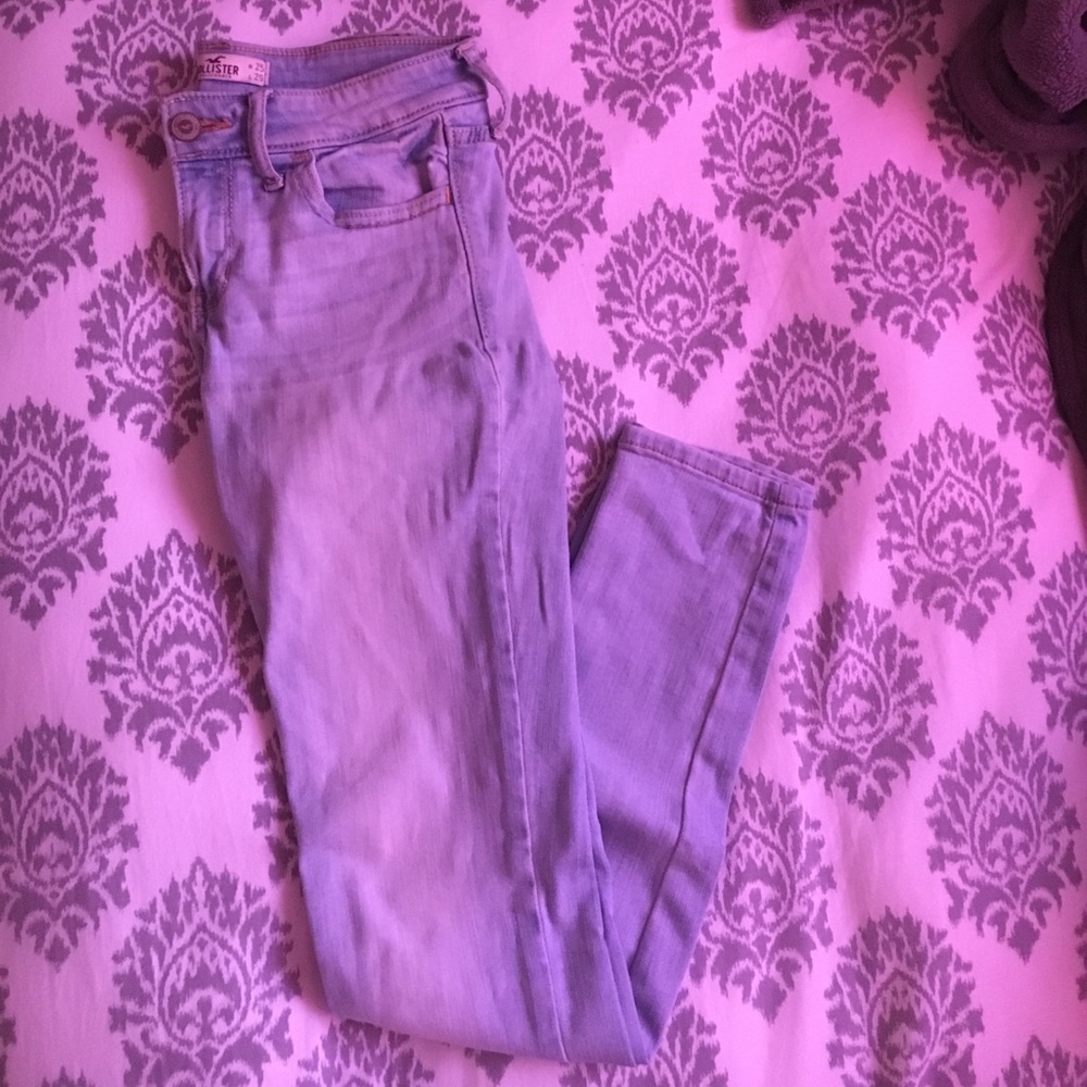 Blue skinny jeans