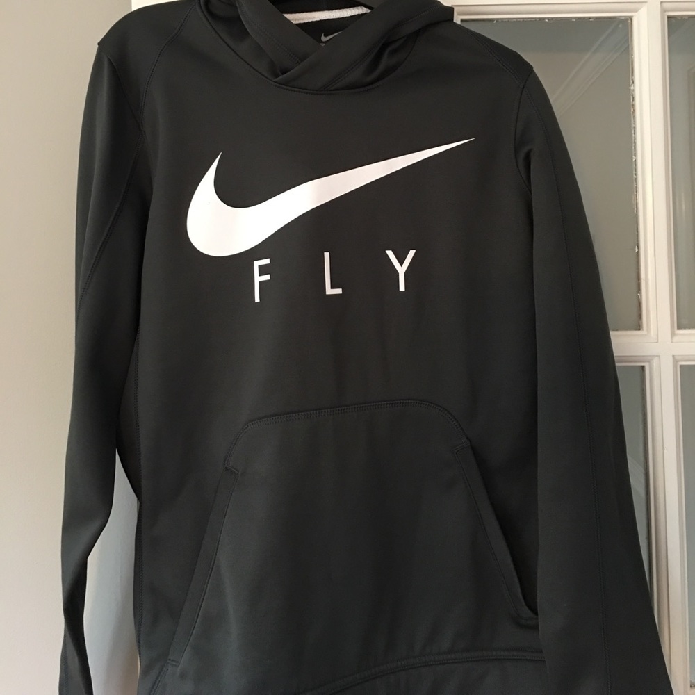 Dark gray Nike fly hoodie
