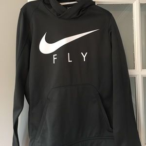 Dark gray Nike fly hoodie