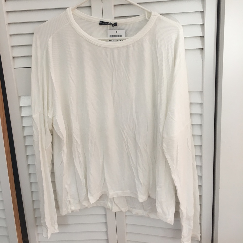 BEAUTIFUL WHITE STRETCHY SOFT LONG SLEEVE