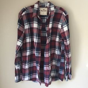 Plaid Red & Blue Flannel