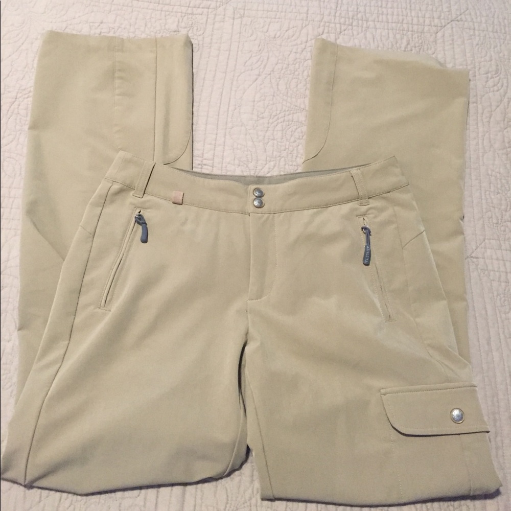 Athleta khaki cargo pants
