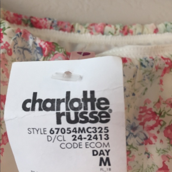 White Floral Romper - Picture 4 of 4