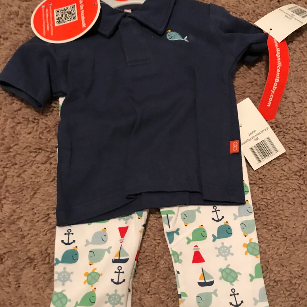 Magnificent Baby "Magnetic Me" shirt & pants NWT