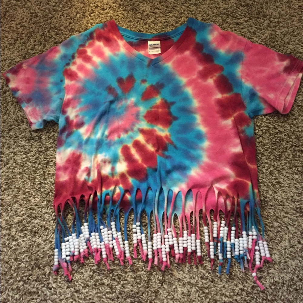 Tie dye festival top