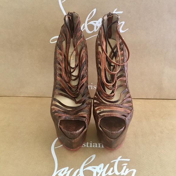 CHRISTIAN LOUBOUTIN ZOULOU 160 KARUNG EURO 38 - Picture 3 of 8
