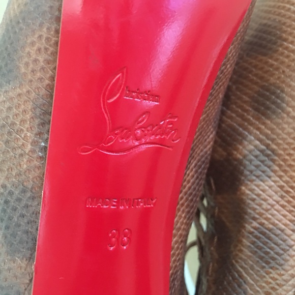 CHRISTIAN LOUBOUTIN ZOULOU 160 KARUNG EURO 38 - Picture 7 of 8