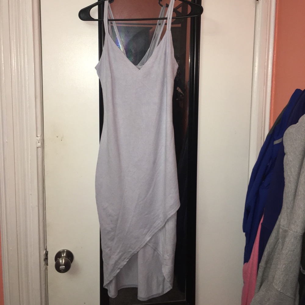 Lavender suede dress