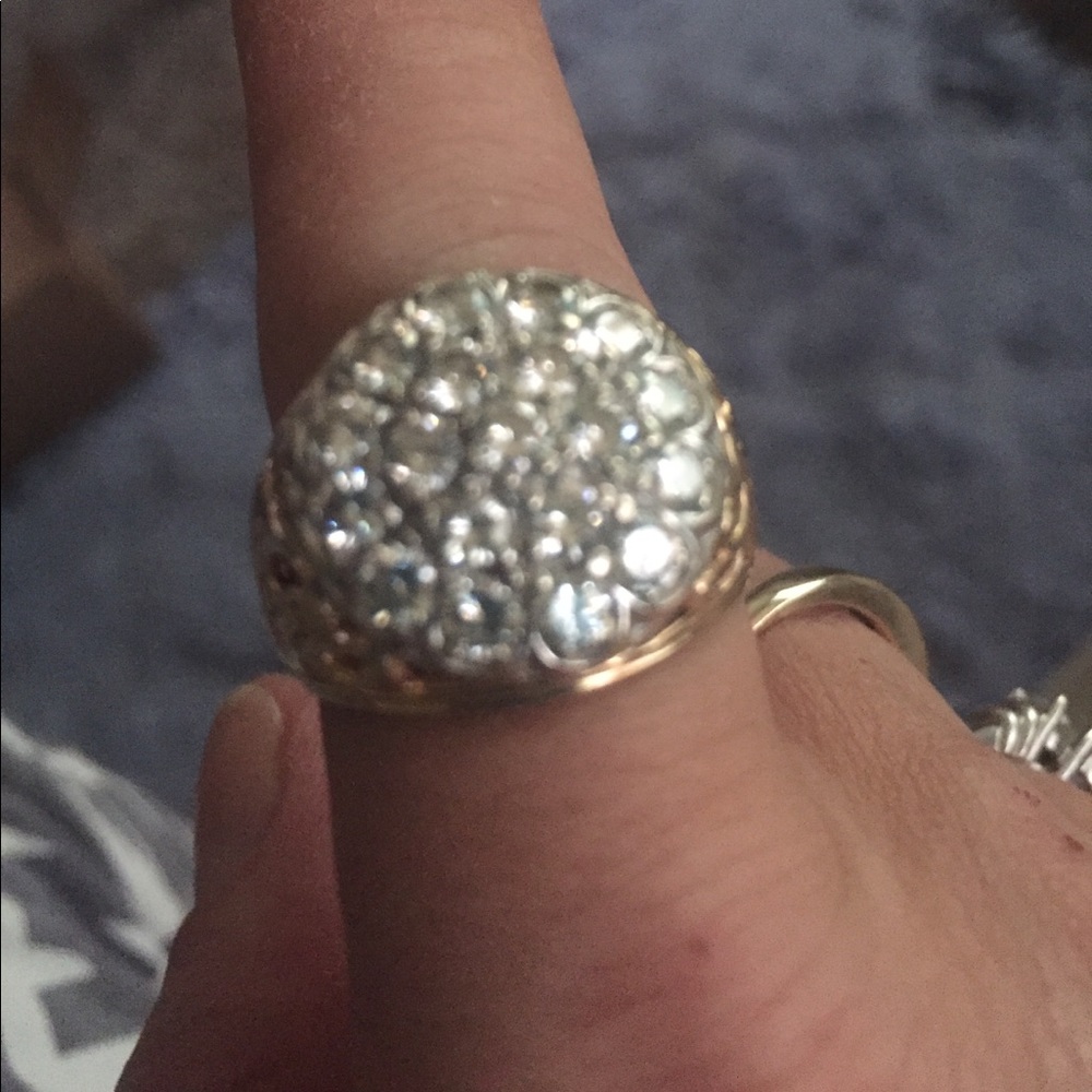 Mens 14kt 2ct Kentucky cluster