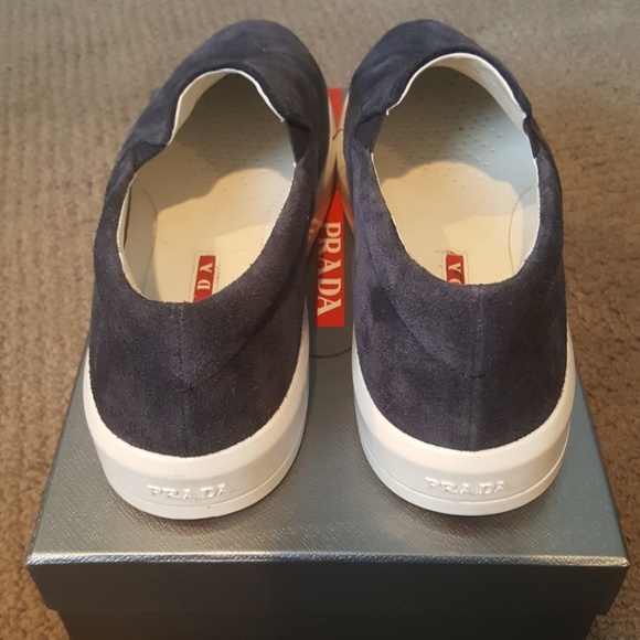 Prada  Slip On Suede Sneakers - Picture 3 of 4
