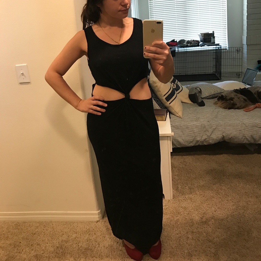 Black Cut out dress