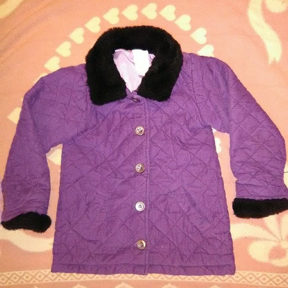 DRESSY, COMFY/WARM PURPLE LINED COAT
