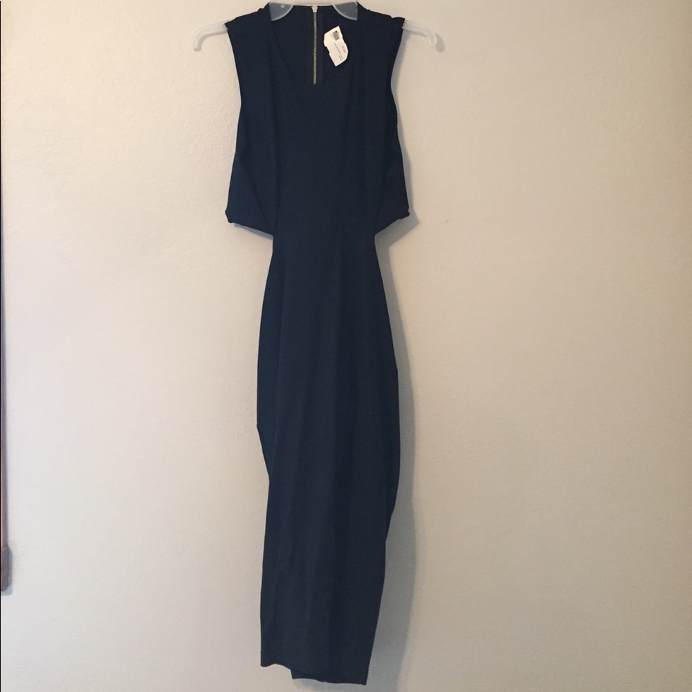 Black Cut out body con dress