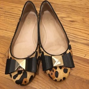 Kate Spade leopard flats