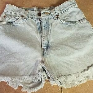 Vintage Levis 912 slm Fit light Sz 9 "cutoffs"