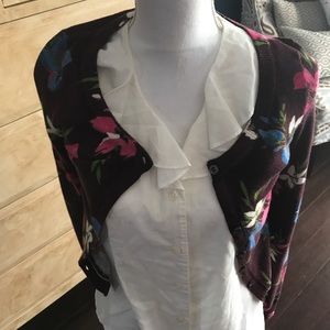 Ladies floral cardigan