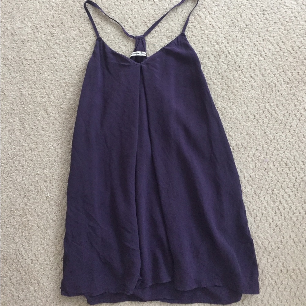 Madewell Collection Purple Silk Top (s)