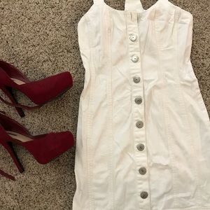 White Button Down Dress