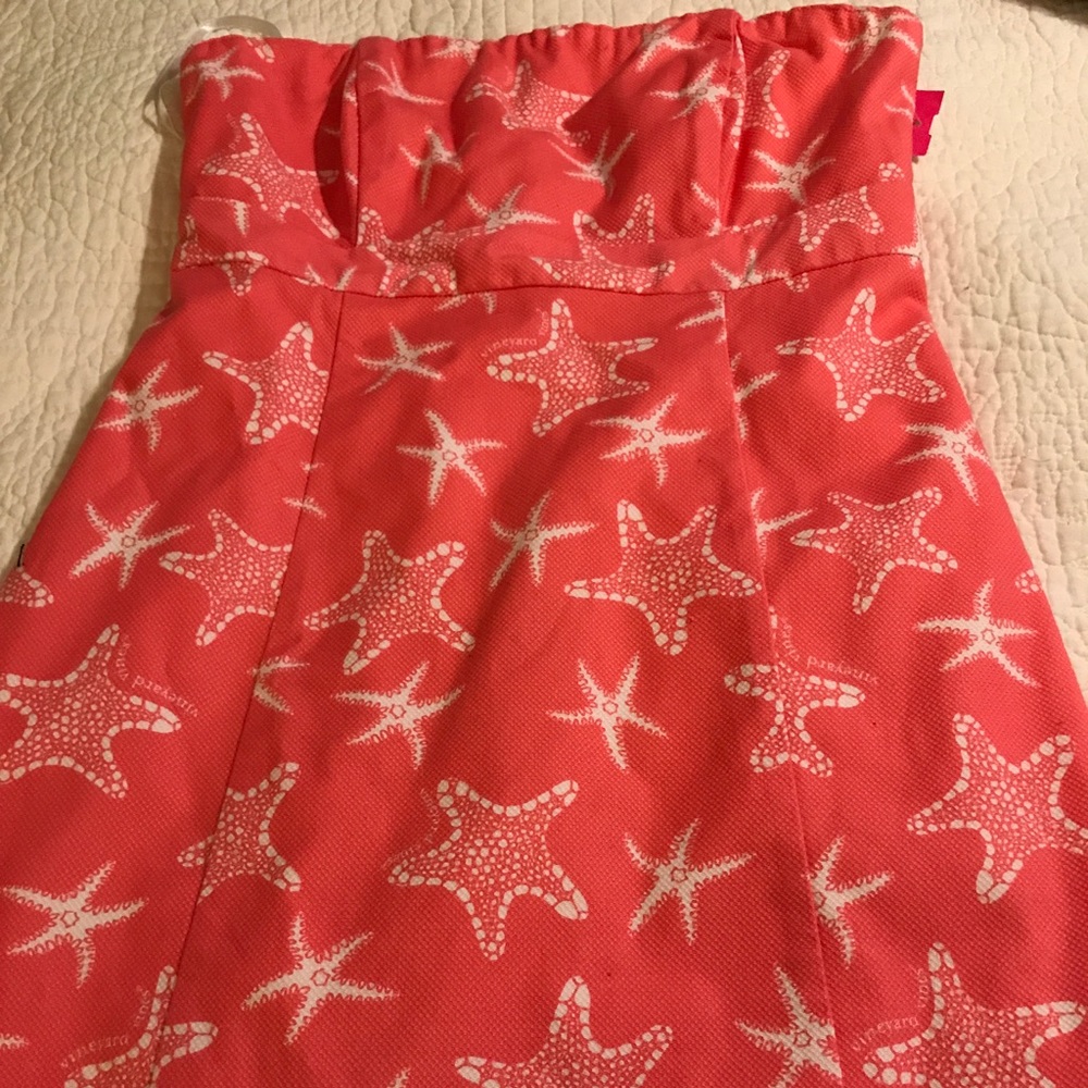Vineyard Vines Sz 4 starfish strapless dress