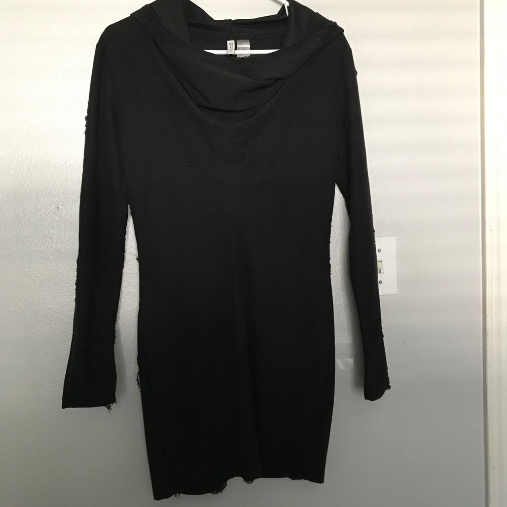 "Yeezy" inspired hooded sweater dress