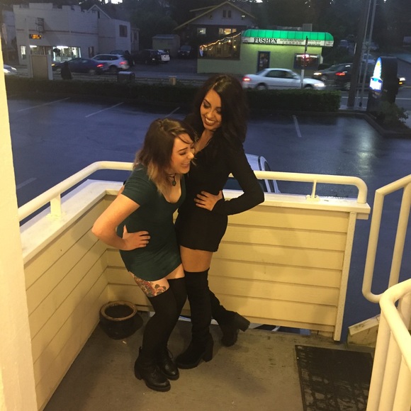 "Yeezy" inspired hooded sweater dress - Picture 3 of 3