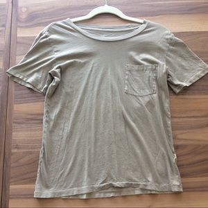 J Crew Garment Dyed Cropped Tee, XS