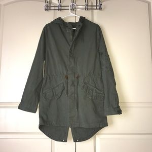 Olive Green Pocket Coat