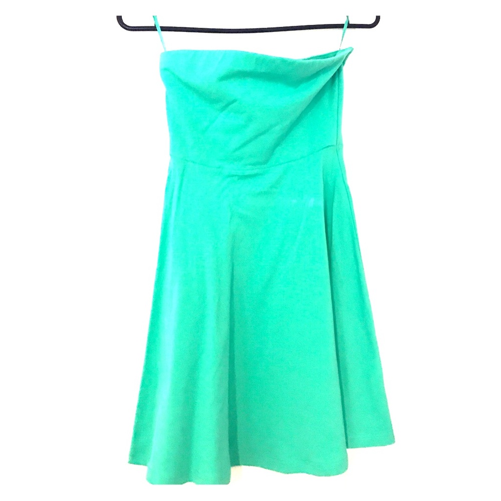 Express strapless skater dress