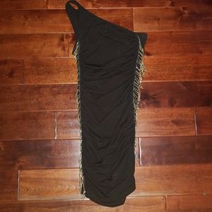 Moda International Bodycon Dress with Chain Sides