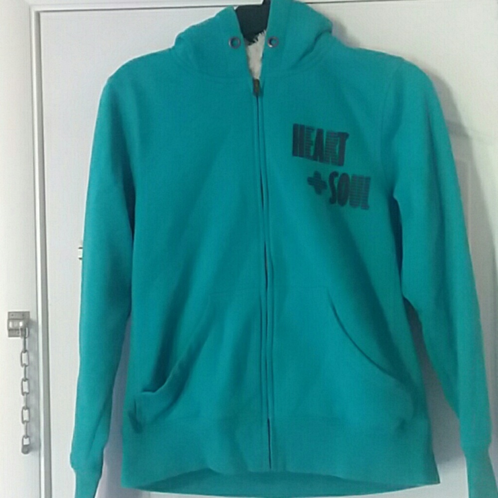 Fur lined zip up small