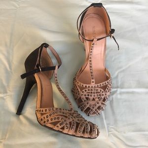 Nine West Suede T Strap Pumps
