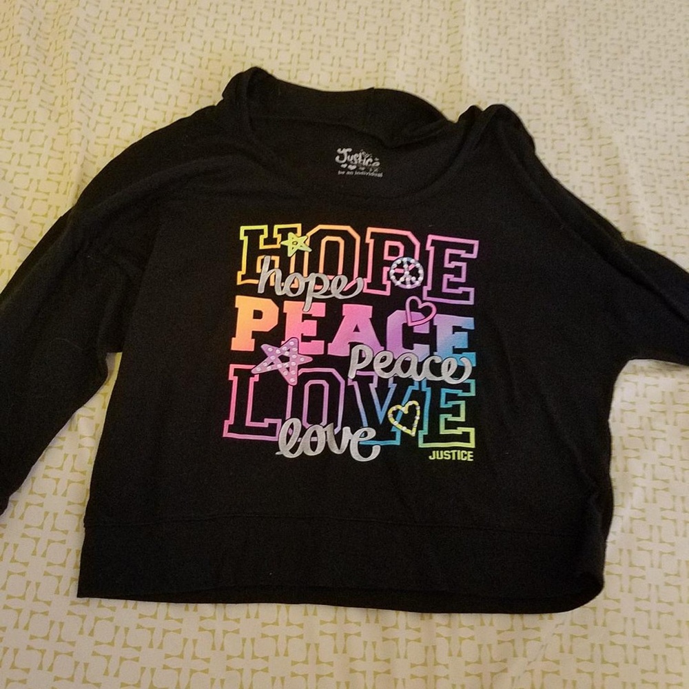 Justice hooded top