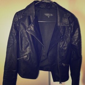 Topshop Faux Leather Jacket