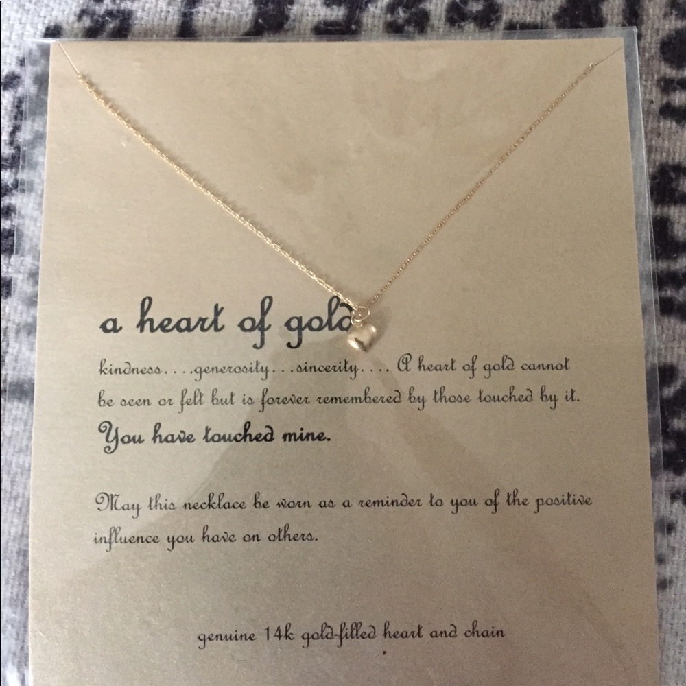 💛Heart of gold Necklace